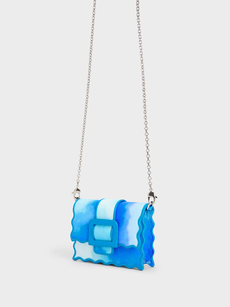 Waverly Cloud-Print Scallop-Trim Mini Bag, Multi, hi-res