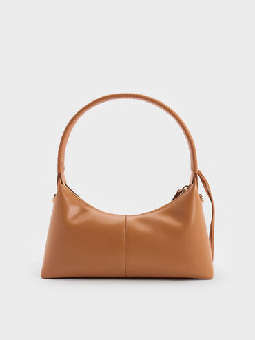 Bolso de hombro Simone, Marrón rojizo, hi-res