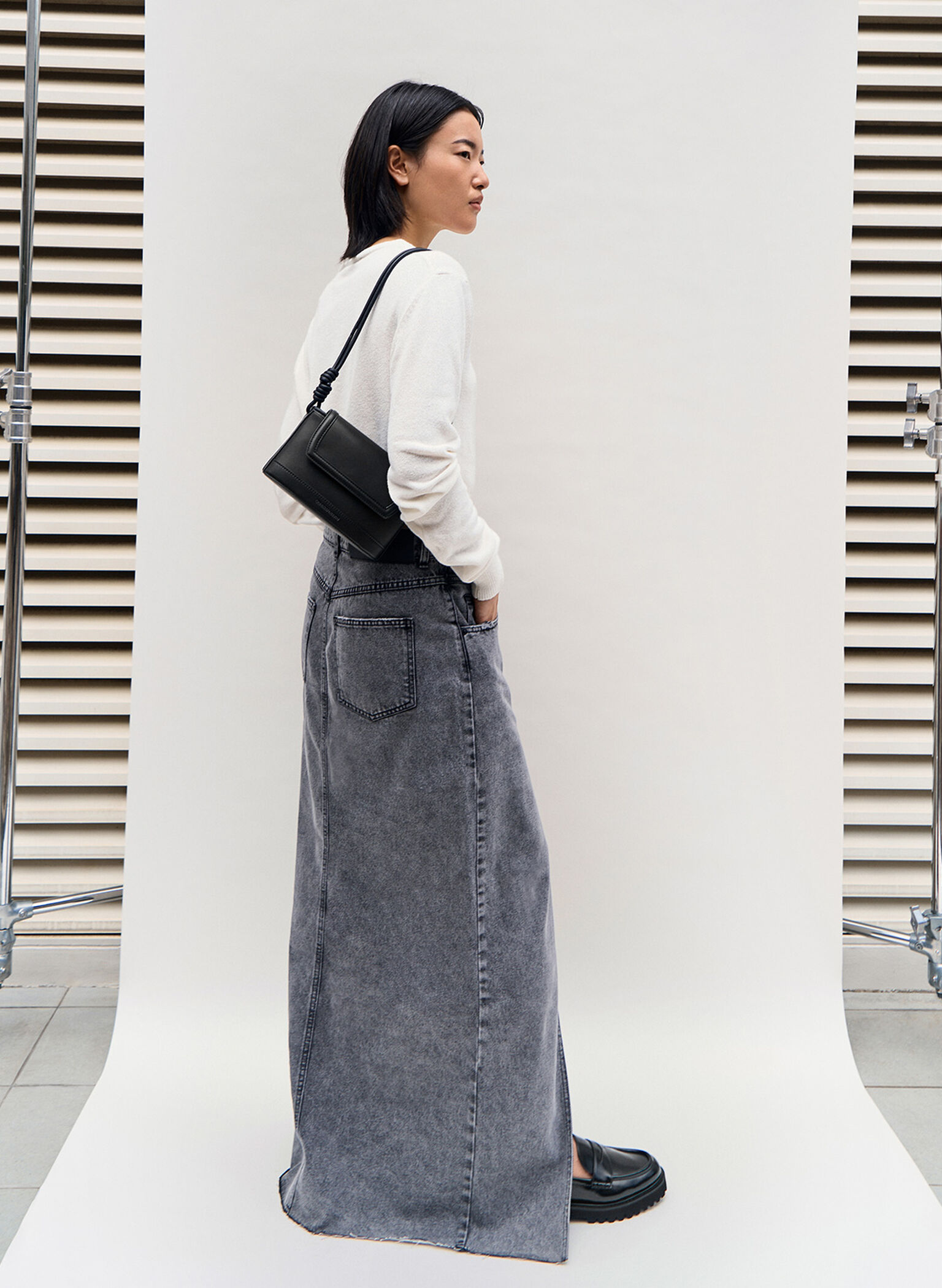 Sabine Knotted-Strap Bag, Jet Black, hi-res