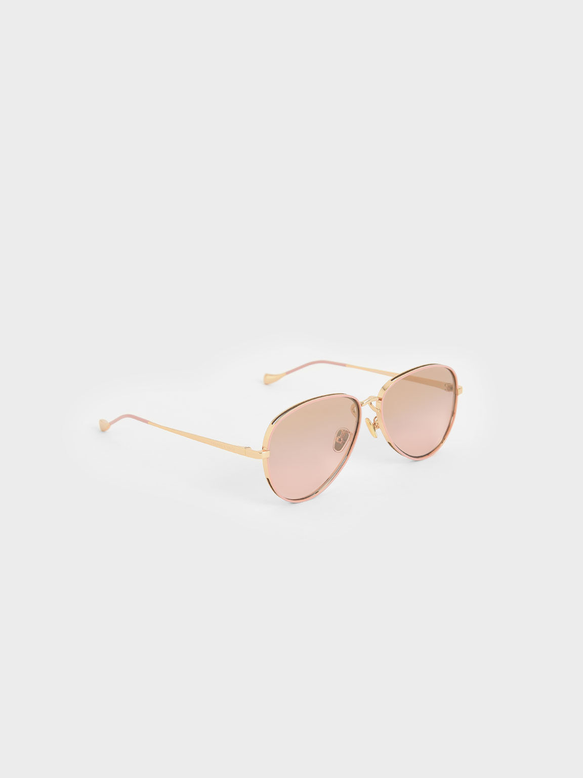 Tinted Aviator Sunglasses, Rosa, hi-res