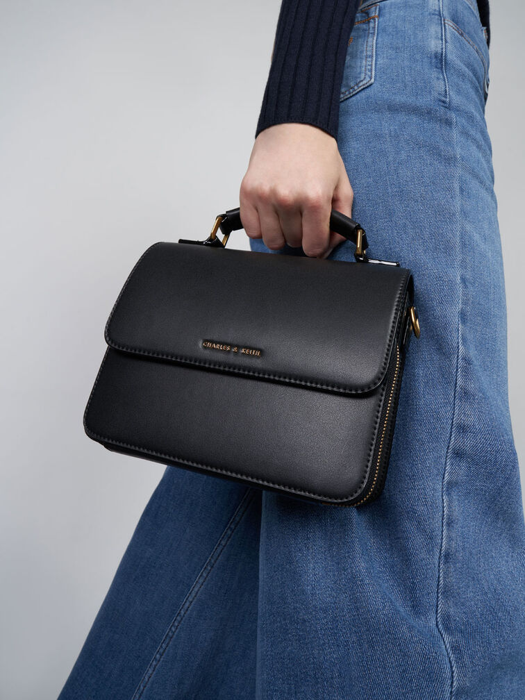 Women’s Trendy Mini Designer Crossbody Bags, Top Handle Clutch Handbag,  Shoulder Purse，black,black，G140973