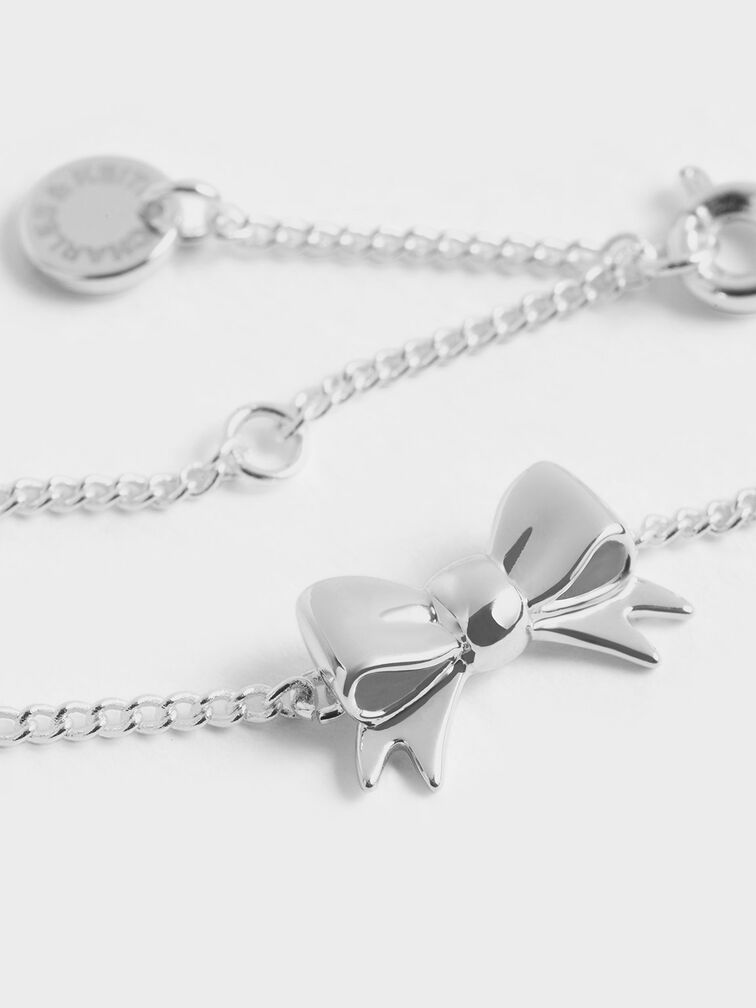 Paige Ribbon Bracelet, Silver, hi-res