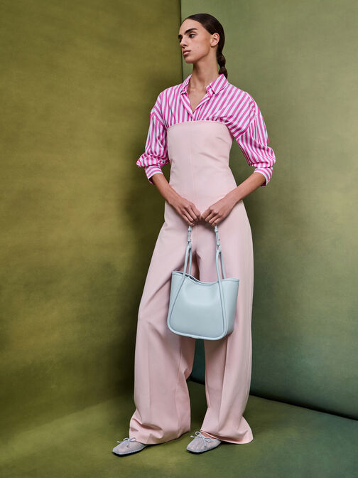 Mini Lyla Tubular Tote Bag, Sea Salt Blue, hi-res