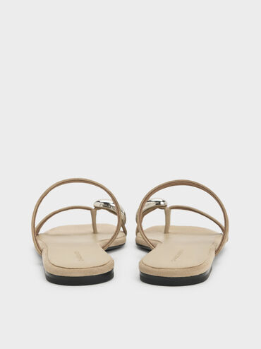 Raina 趾環拖鞋, 灰褐色, hi-res