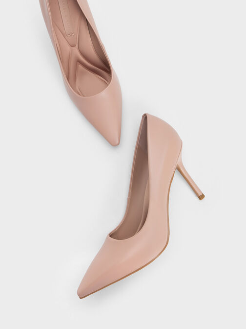 Emmy Stiletto Heel Pumps, Nude, hi-res