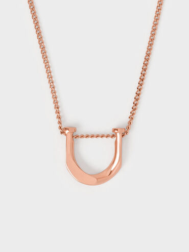 Charles & Keith - Women's Princess Chain Necklace, Rose Gold, R