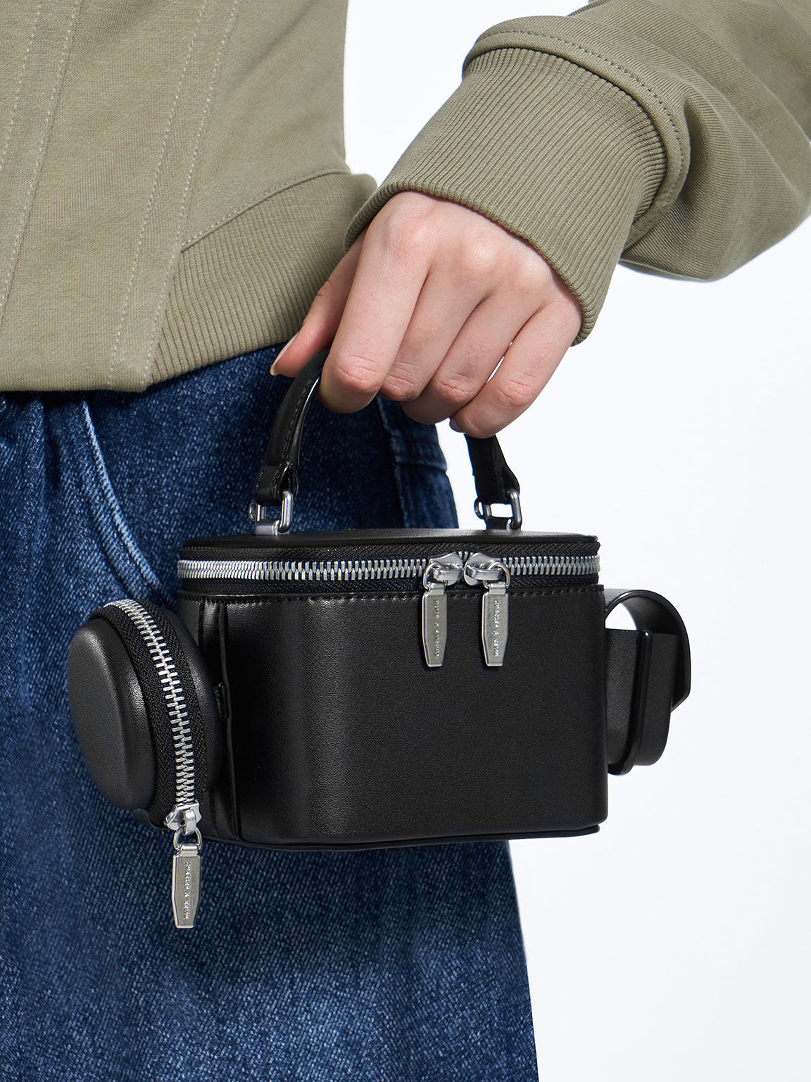 Gaia leather bag top