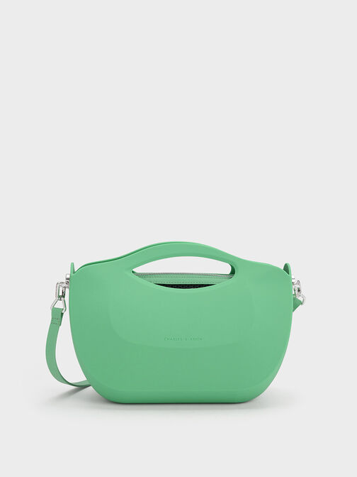 Cocoon Curved Handle Bag, Green, hi-res