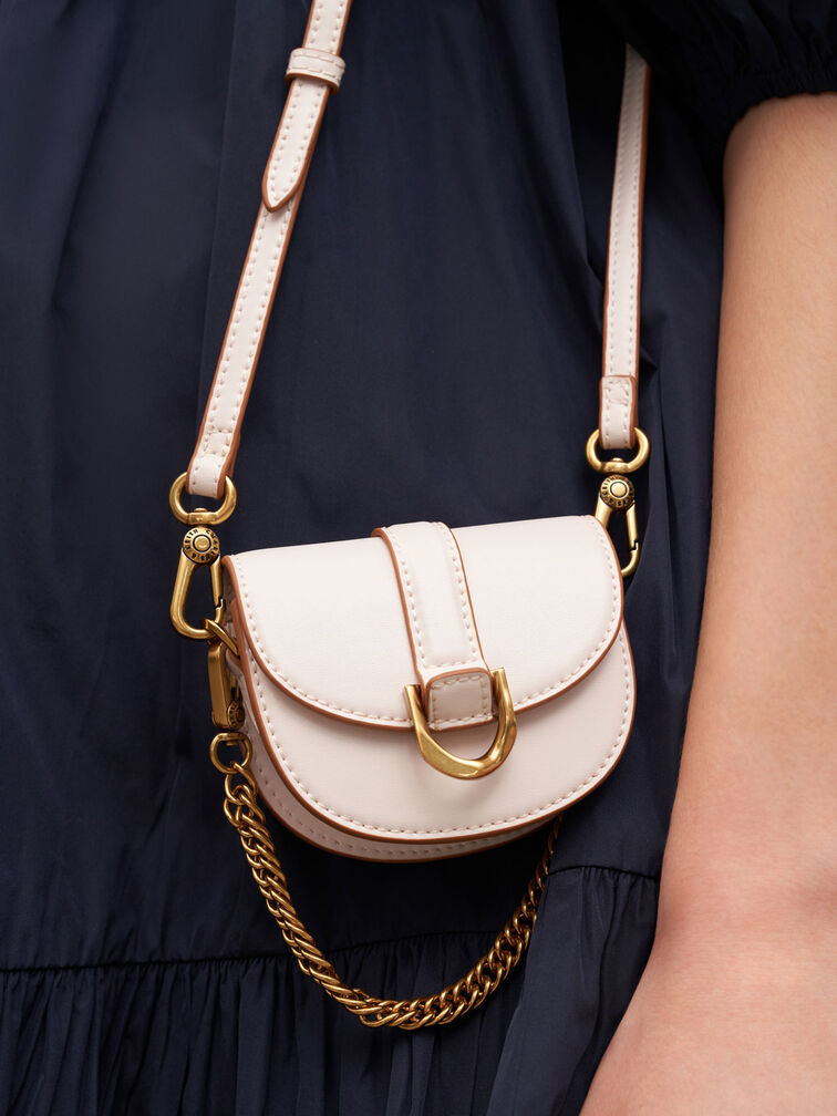 Micro Gabine Saddle Bag, Pink, hi-res