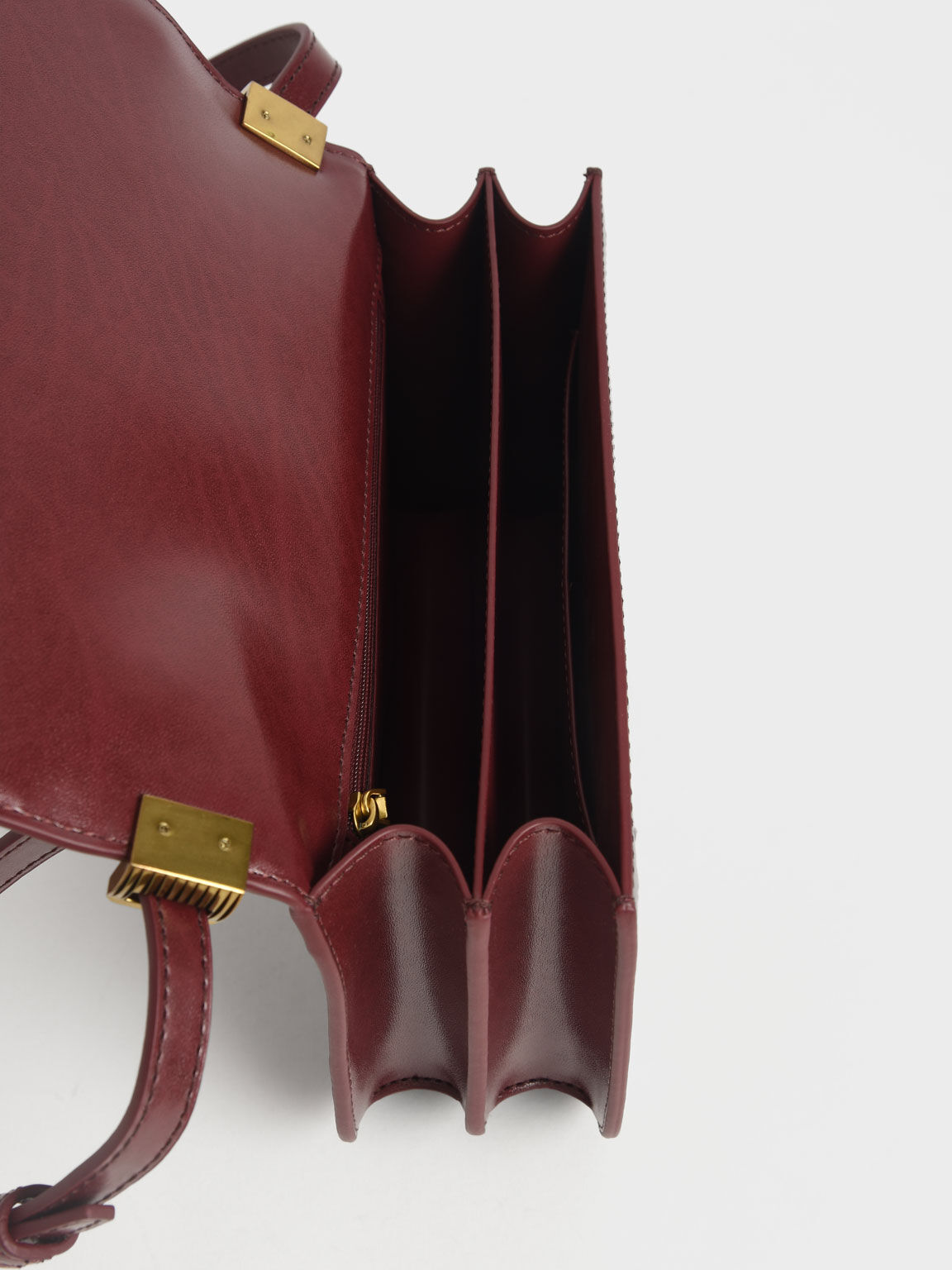 Burgundy Charlot Crossbody Bag CHARLES KEITH International