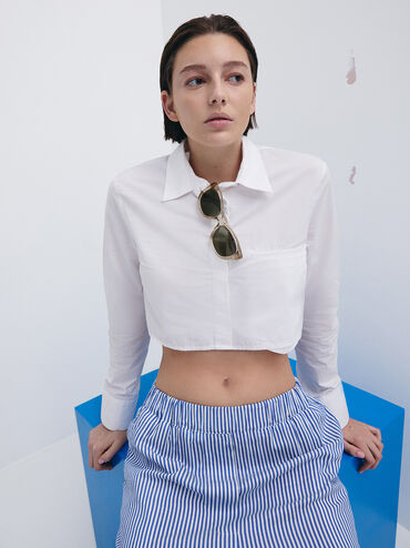 Maeva Recycled Acetate Cat-Eye Sunglasses, Beige, hi-res