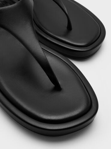 Sandales à bride arrière et boucle, Noir, hi-res