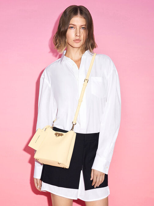 Alcott Bucket Bag, Beige, hi-res