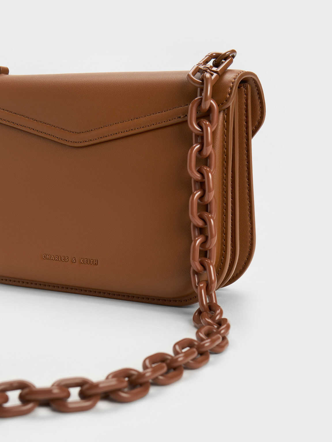 Camelia Envelope Crossbody Bag, Chocolate, hi-res