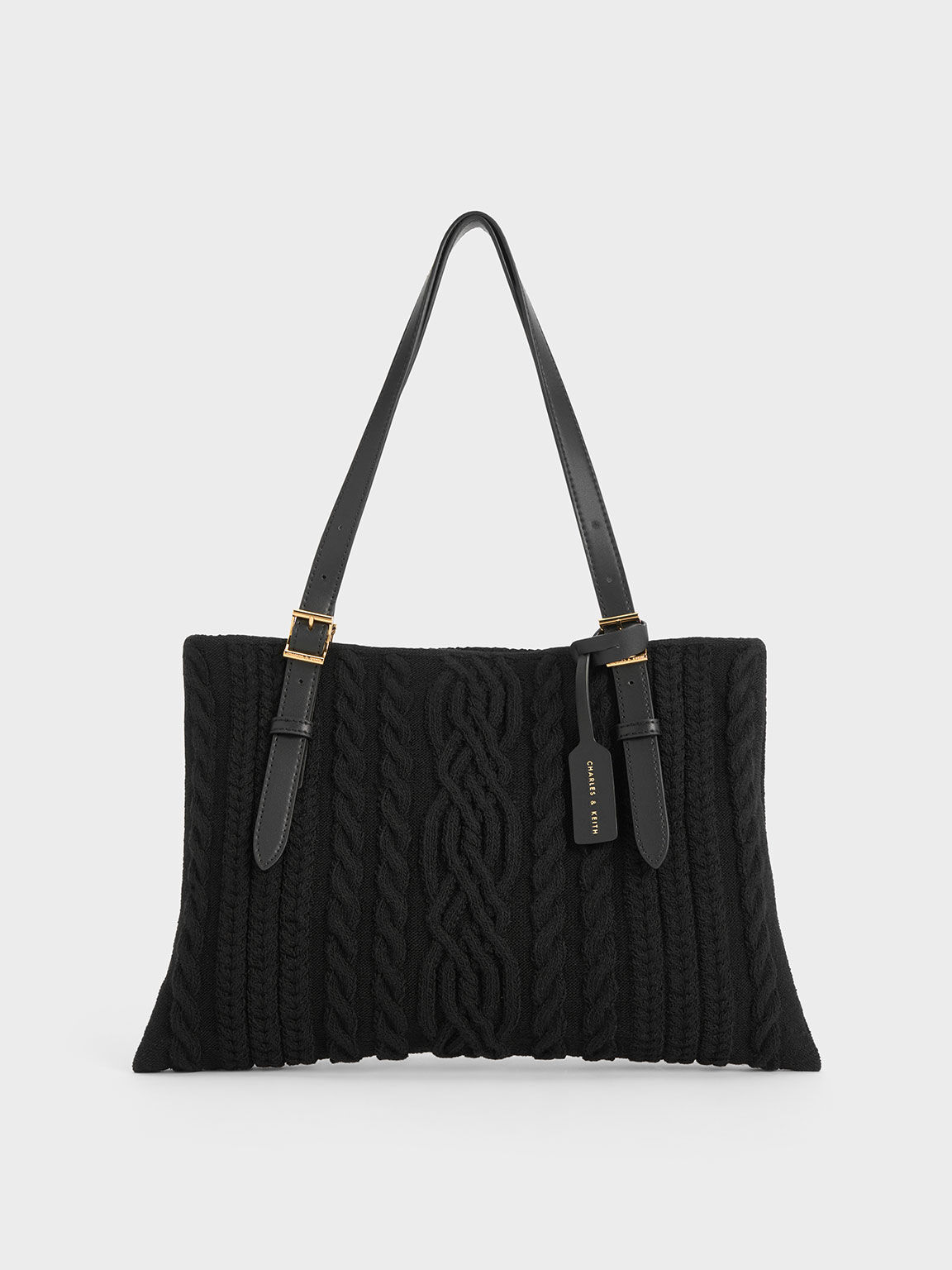 Charles & keith textured tote bag on sale