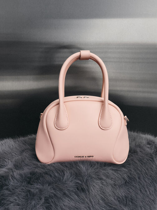 Nelly Bowling Bag, Light Pink, hi-res