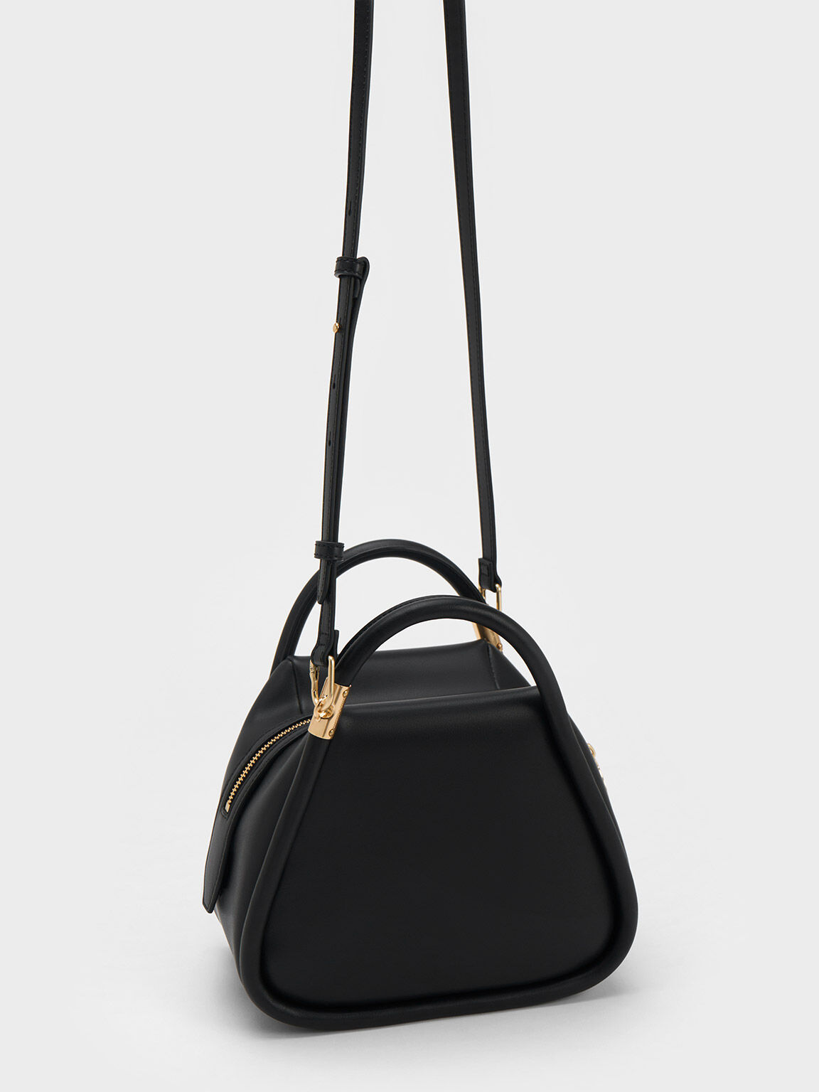 Lara Geometric Tote Bag, Black, hi-res