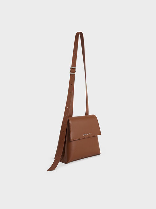 Marceline Trapeze Crossbody Bag, Chocolate, hi-res