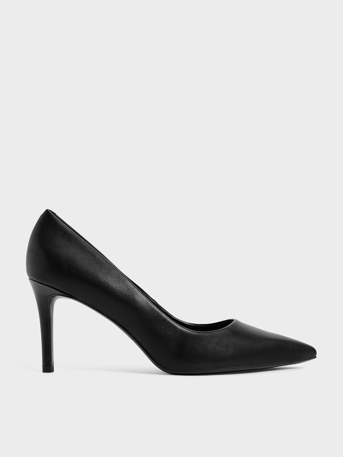 Zapatos de tacón de aguja con puntera en punta - Negro - & KEITH US