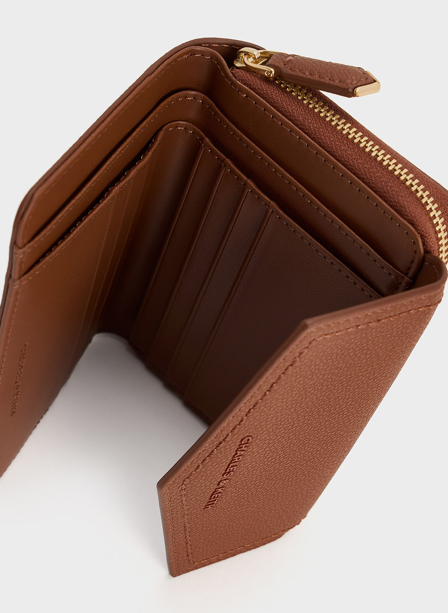 Stitch Trim Envelope Wallet, Chocolate, hi-res