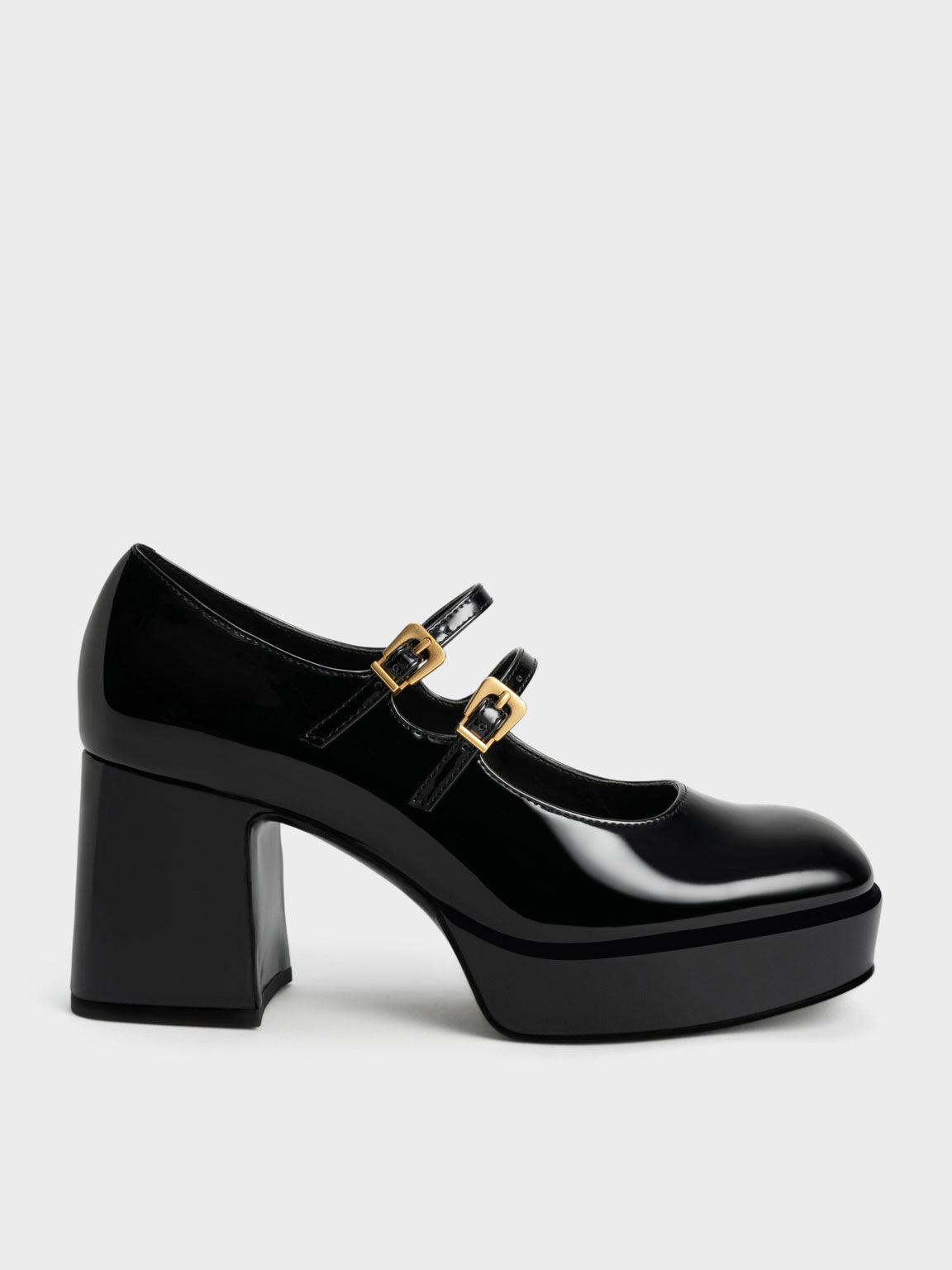 BLOCK HEEL SHOES WITH ANKLE STRAP - Black | ZARA India