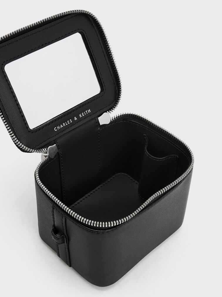 Gaia Boxy Top Handle Bag, Noir, hi-res