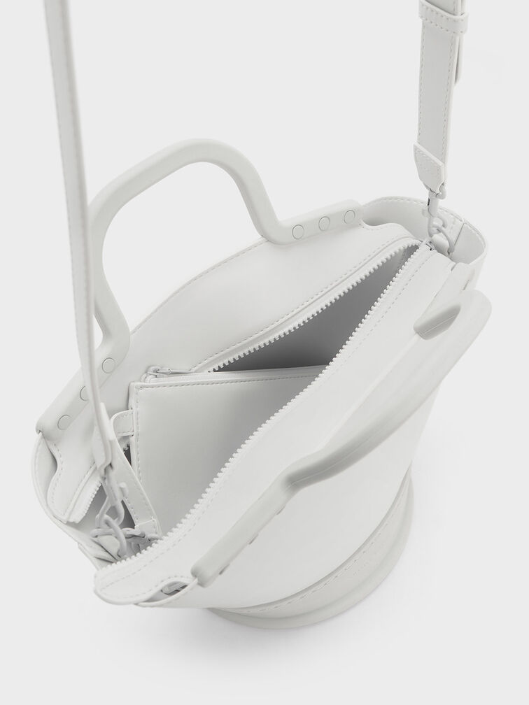 Fan Double Handle Tote Bag, White, hi-res