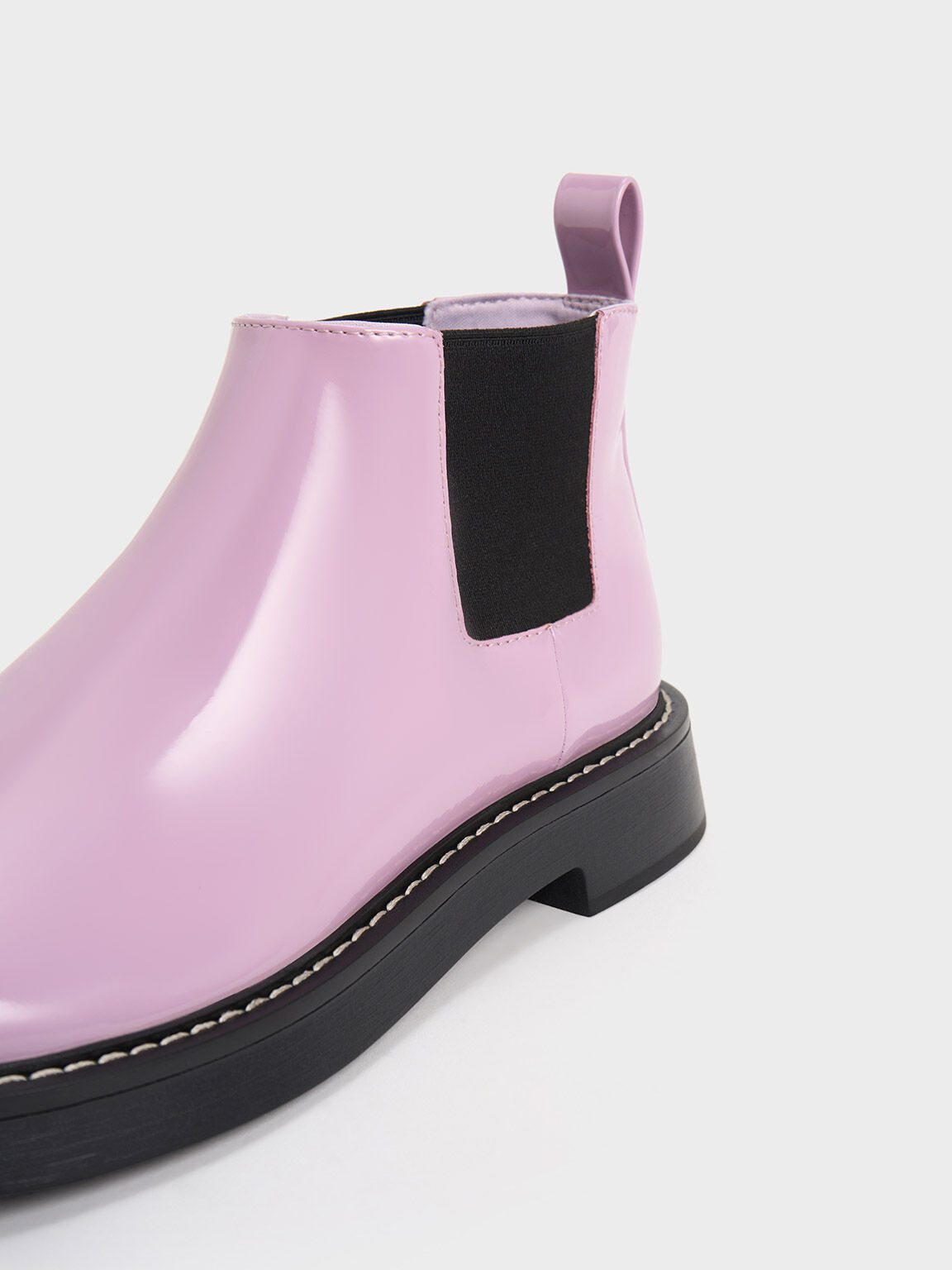 Penelope Pull-Tab Chelsea Boots, Lilac, hi-res
