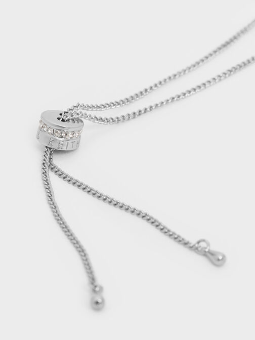 Gabine Necklace, Silver, hi-res