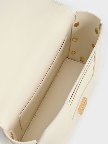 Clea Chain-Handle Bag, Cream, hi-res