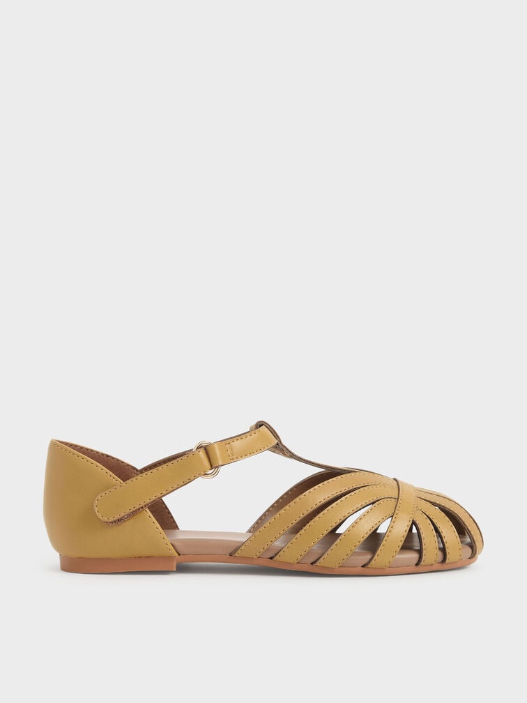 Mary Janes con barra en T para ni&ntilde;a, Mostaza, hi-res