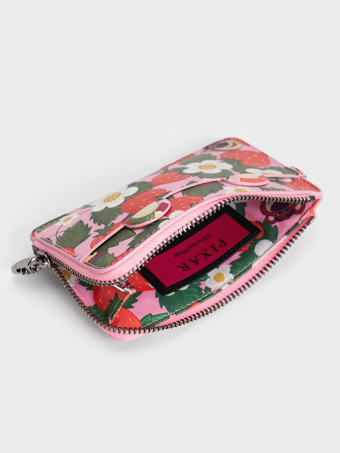 Lotso Strawberry-Print Wristlet Cardholder, Multi, hi-res