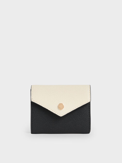 Two-Tone Short Envelope Wallet, Multi, hi-res