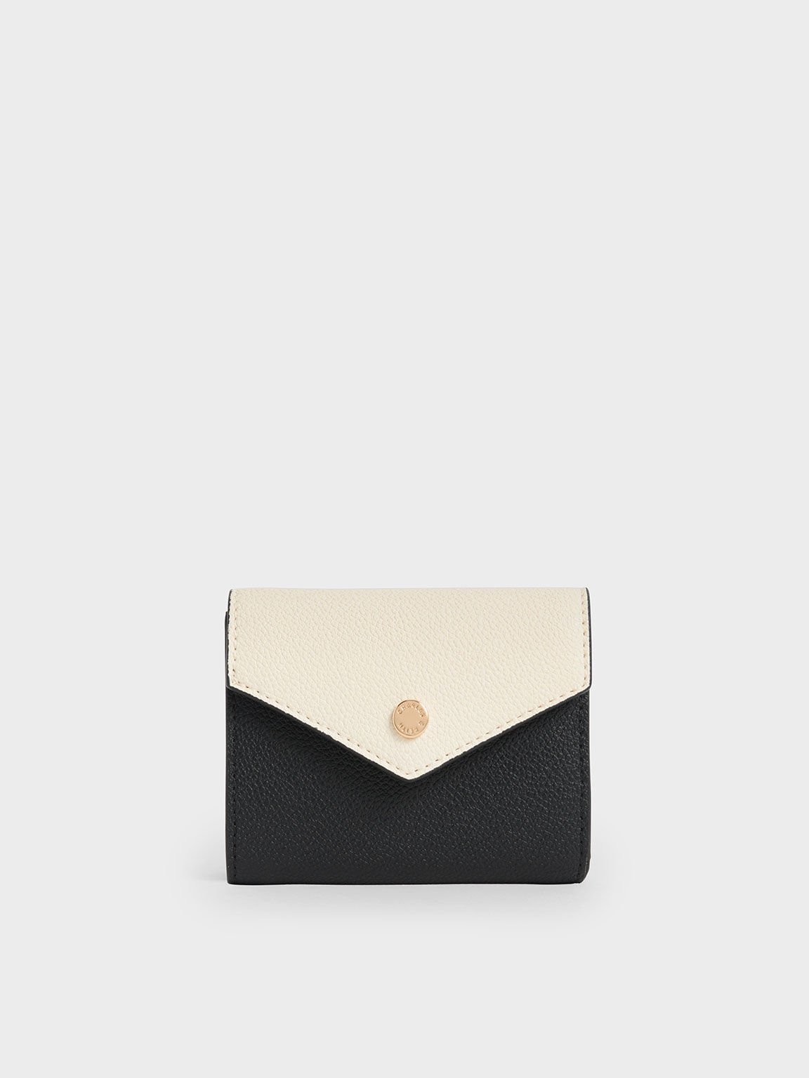 Two-Tone Short Envelope Wallet, Multi, hi-res