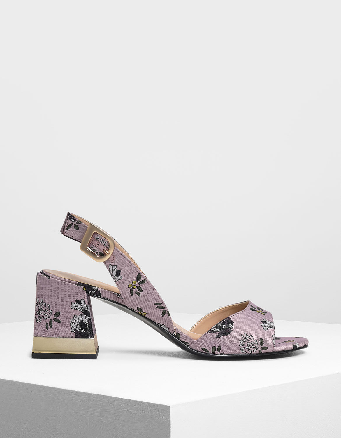 lilac slingback heels