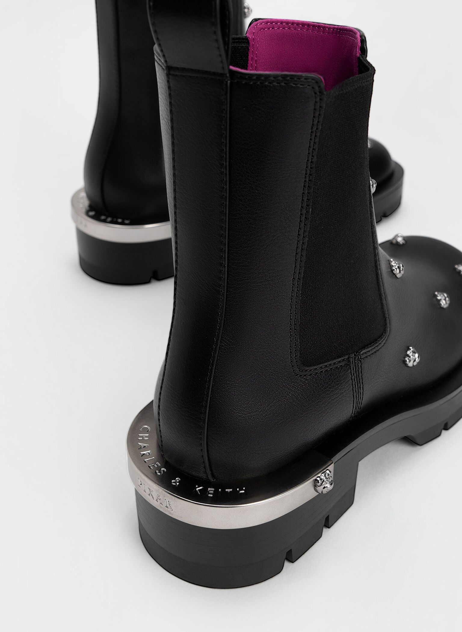Lotso Studded Chelsea Boots, Black, hi-res