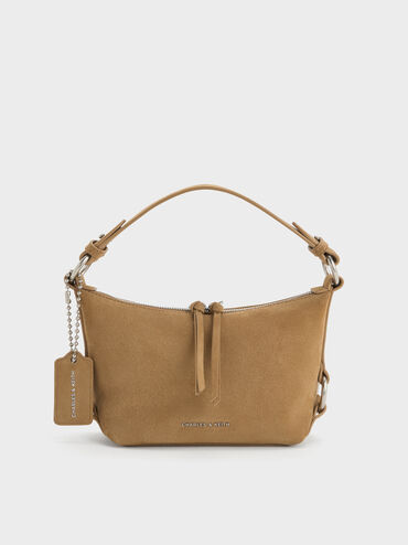 Tatiana Tassel Hobo Bag, Sand, hi-res