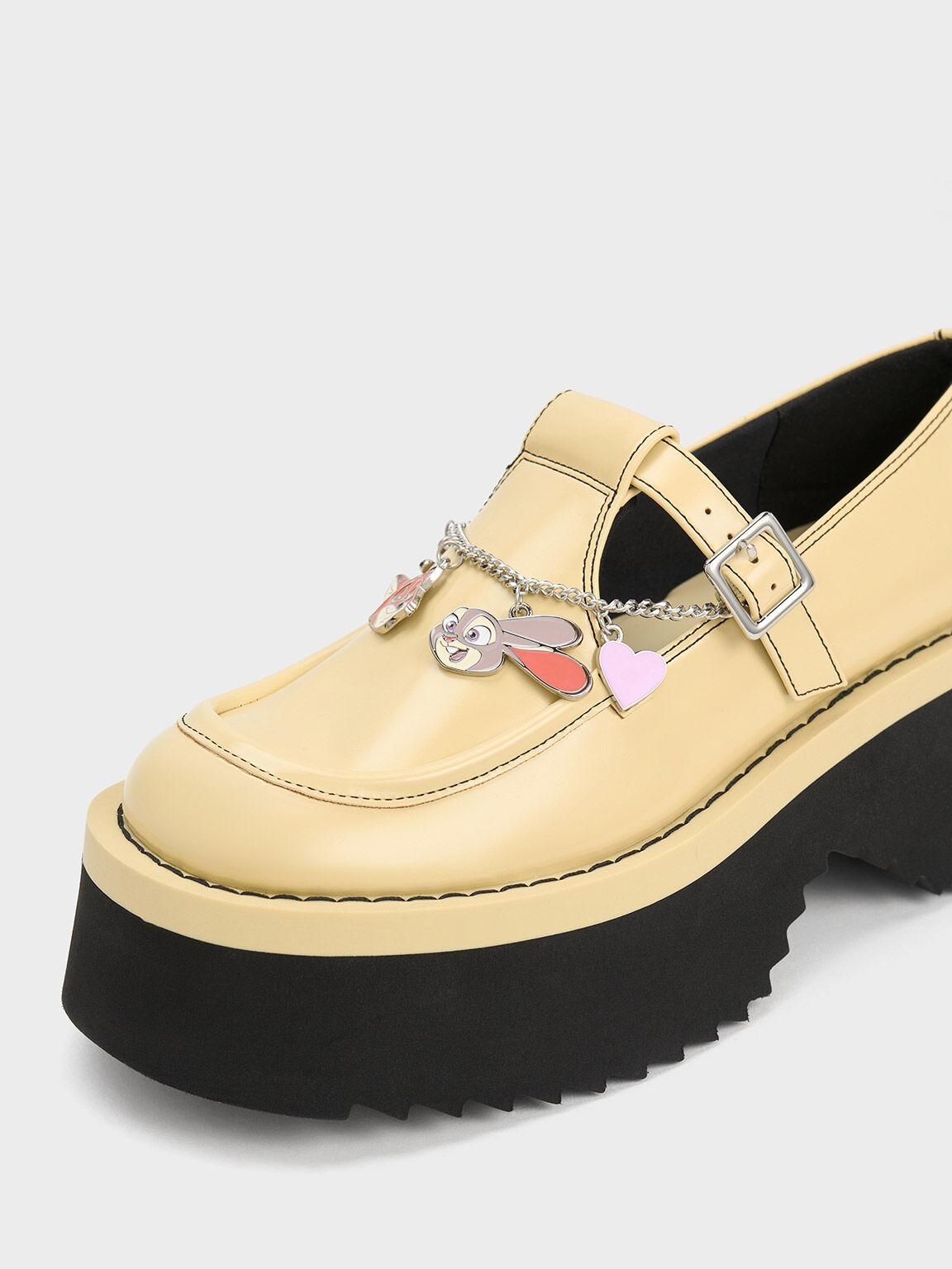 Judy Hopps Chain-Strap Mary Janes, Yellow, hi-res