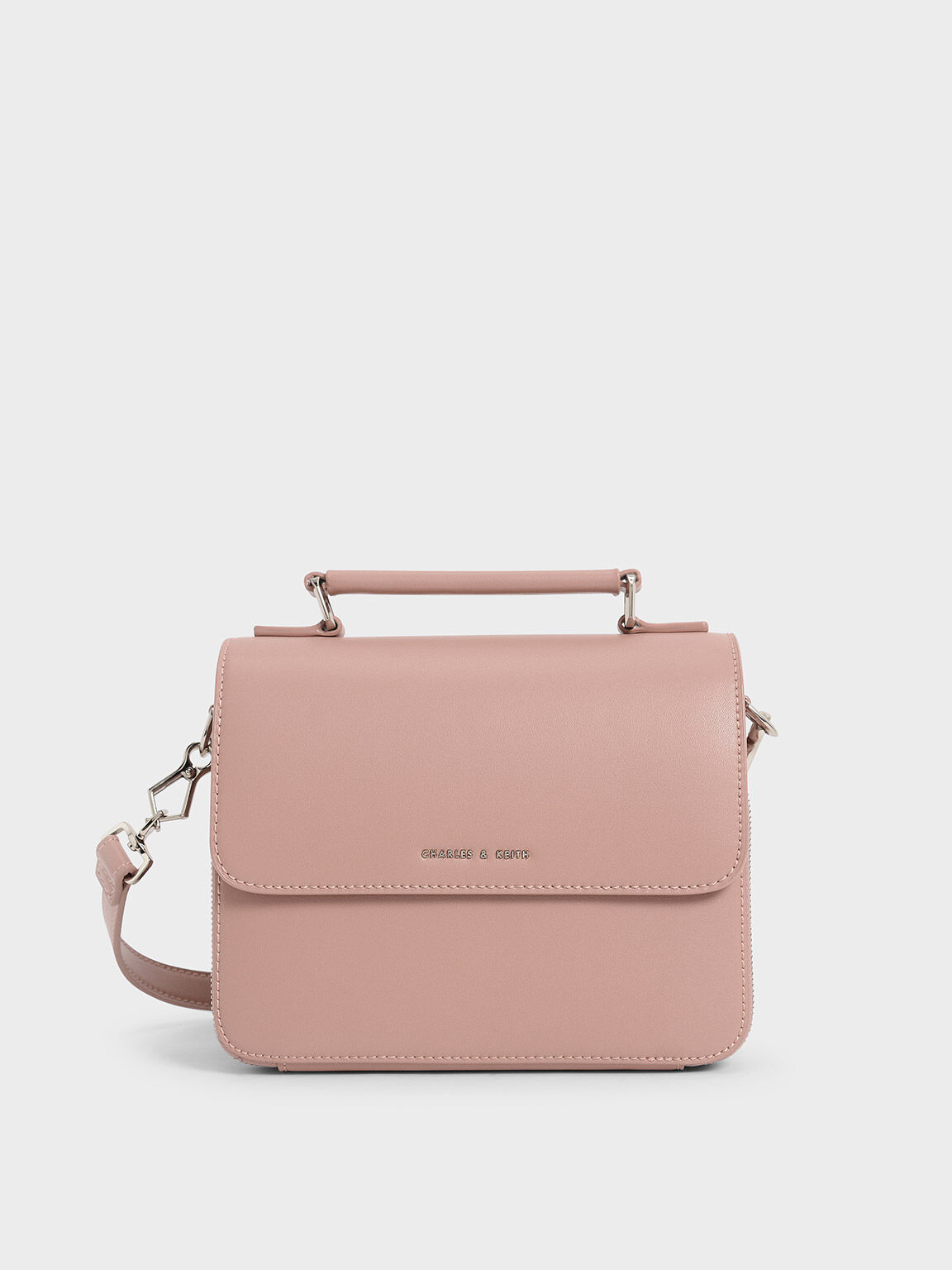 Charles and keith front flap top handle bag shop