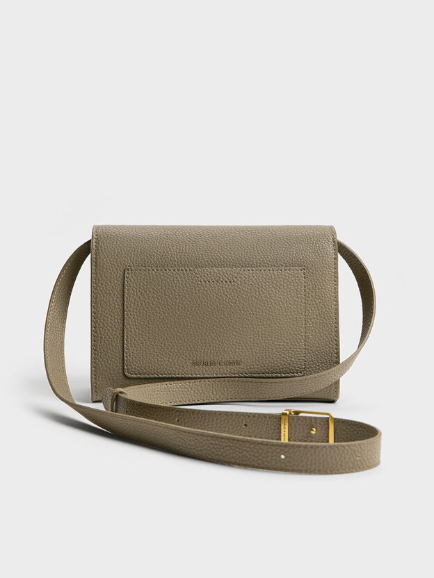 Chance Turn-Lock Crossbody Bag, Deep Olive, hi-res