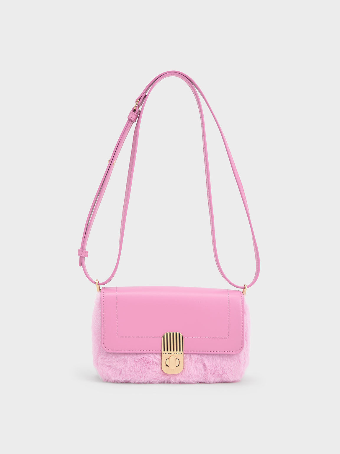 Charles and keith turn lock crossbody bag sales