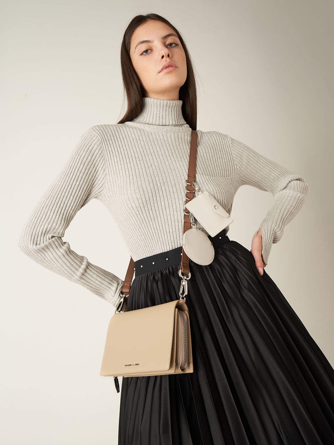 Multi-Pouch Bag, Beige, hi-res