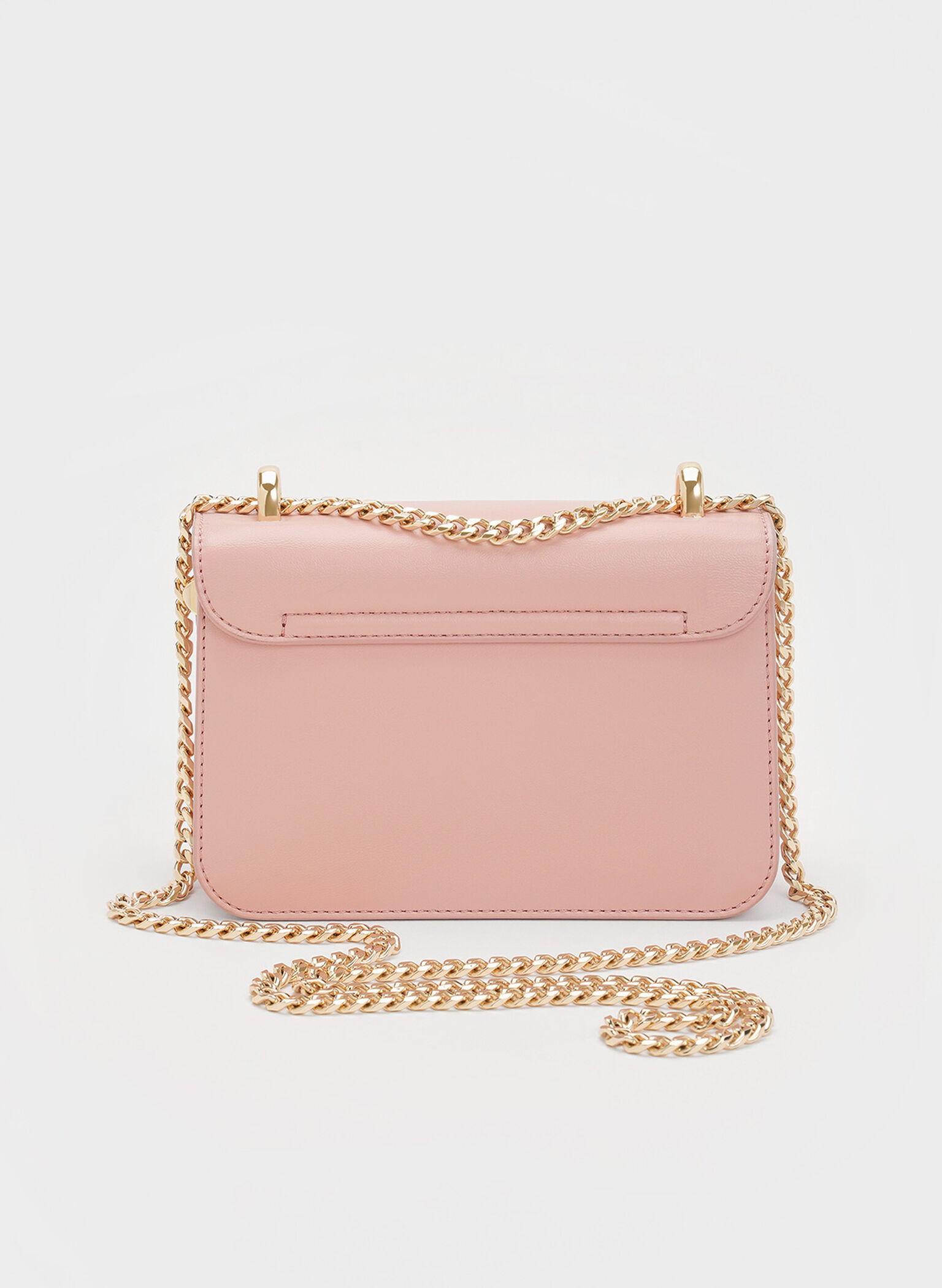 Alva Quilted Chain-Handle Bag, Light Pink, hi-res