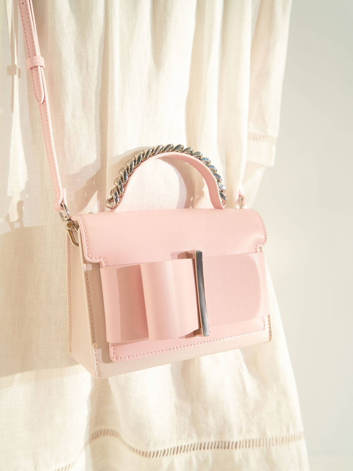 bow top handle bag charles and keith