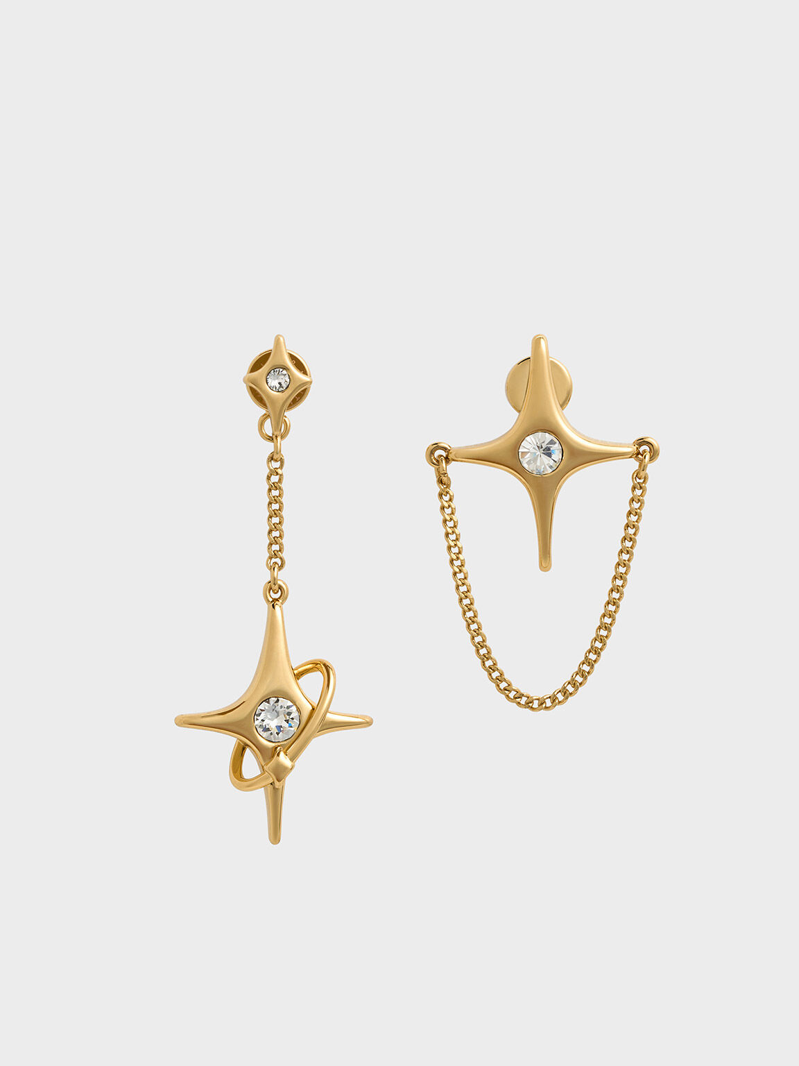 Gold star store earrings