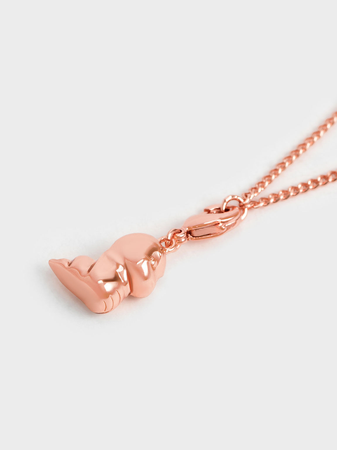 Snake Zodiac Charm, Rose Gold, hi-res