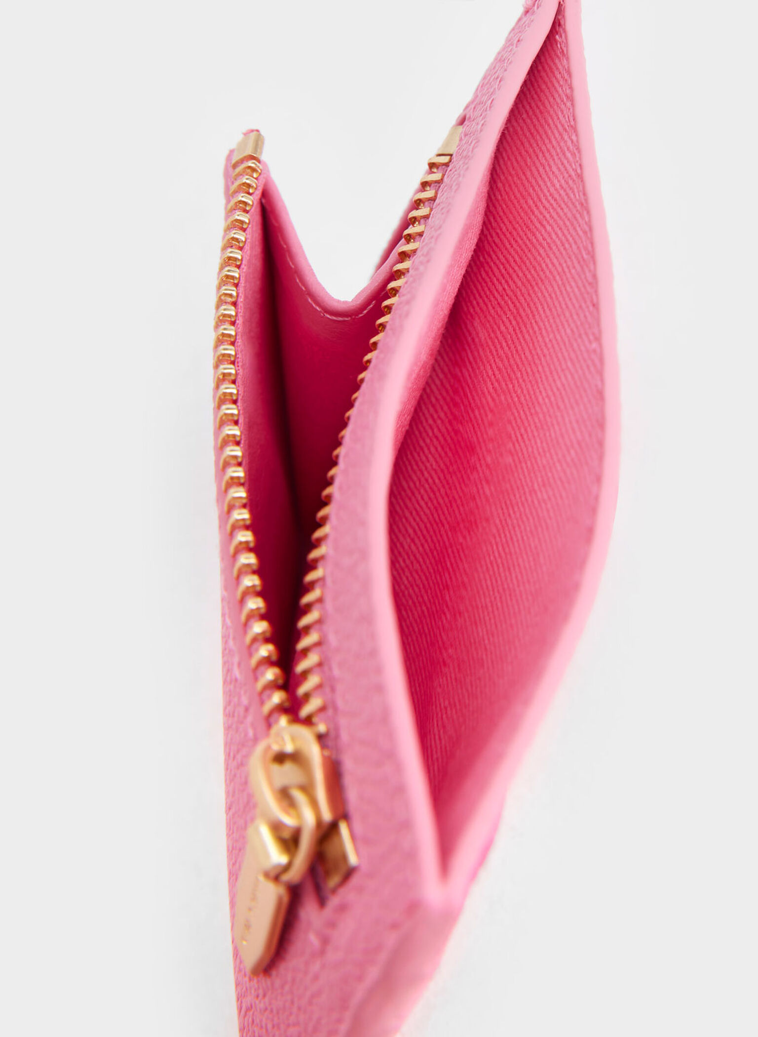 Two-Tone Multi-Slot Card Holder, Pink, hi-res