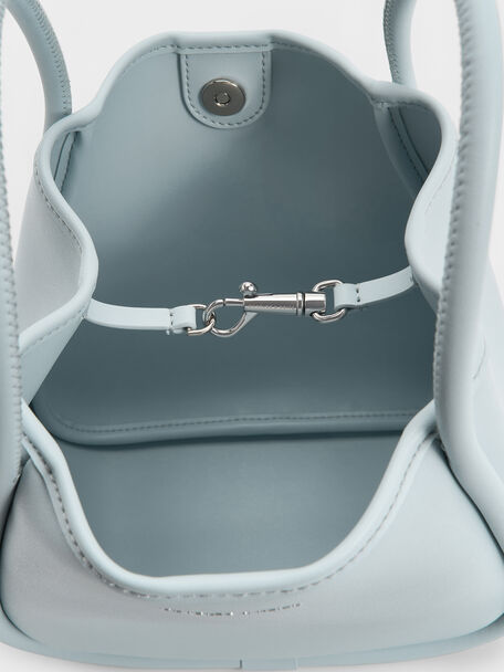 Mini Lyla Tubular Tote Bag, Sea Salt Blue, hi-res