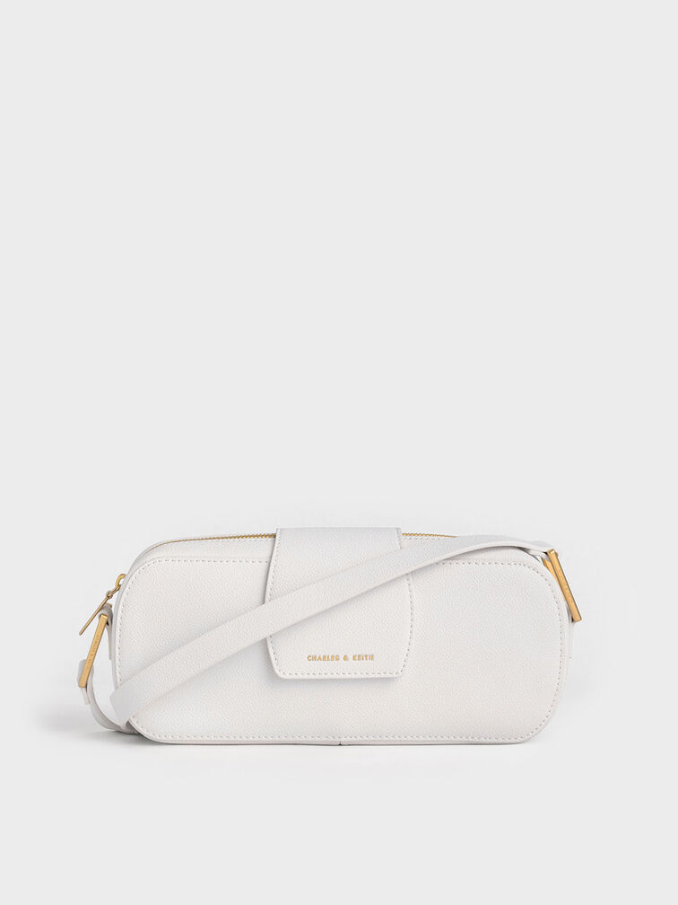 Selby Shoulder Bag, White, hi-res