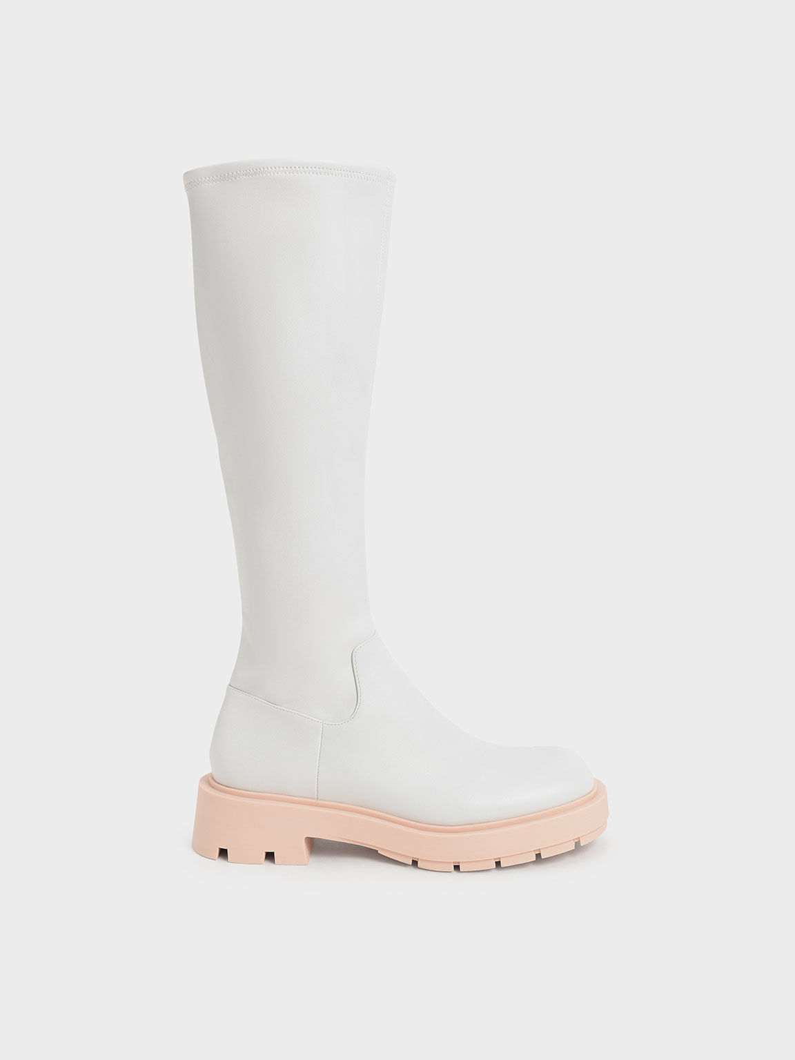 Piper Coloured Sole Knee-High Boots​, Pink, hi-res